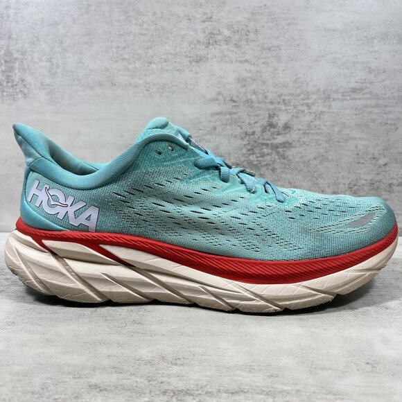 Hoka One One Clifton 8 Running Shoes - Women's Size 10 B - Green - Picture 4 of 10